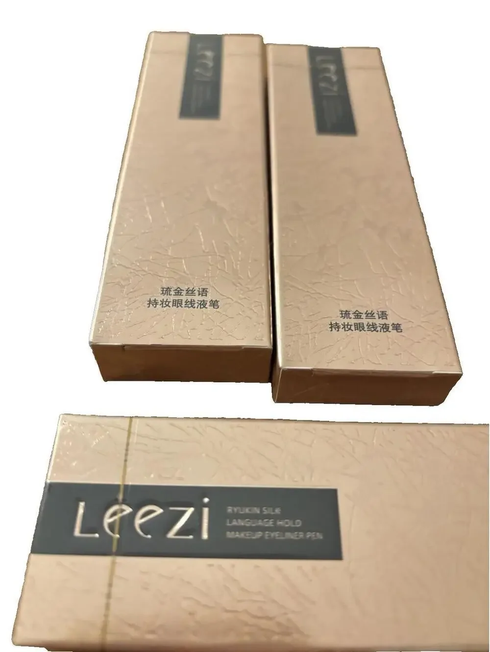 Leezi Lasting Eyeliner Liquid Pen 3pcs Waterproof Smudge-Proof Black Makeup